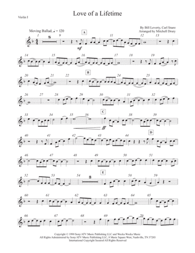 Love Of A Lifetime (arr. Mitchell Drury)