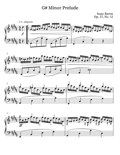 Prelude in G# Minor Op. 27, No. 12