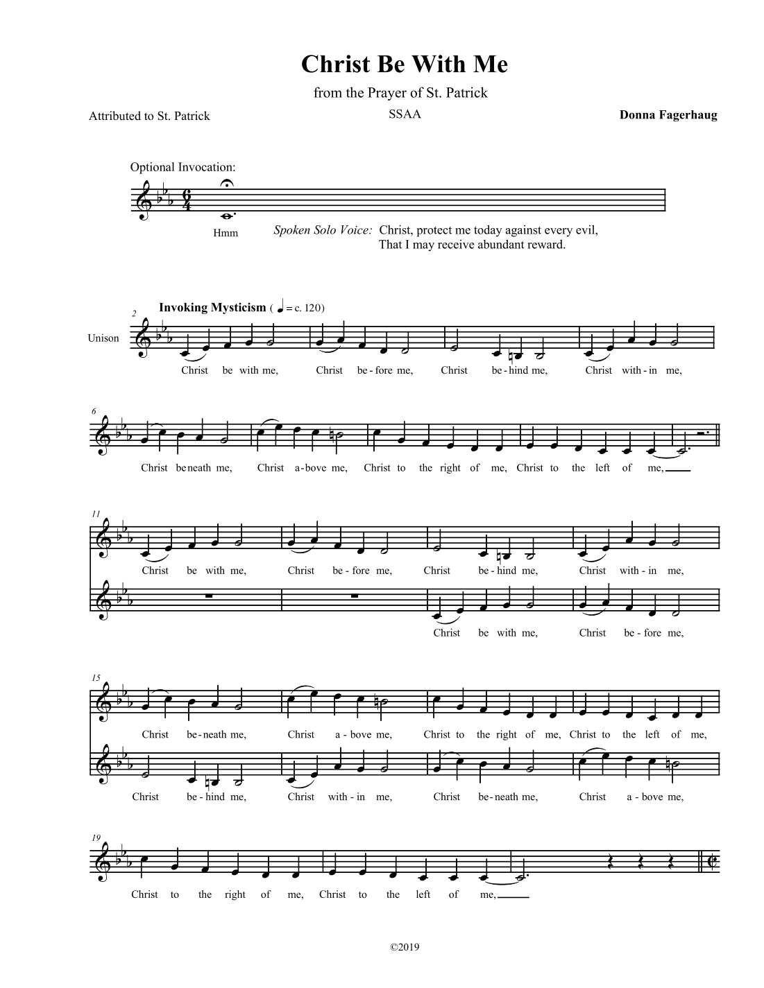 Christ Be With Me from Prayer of St. Patrick