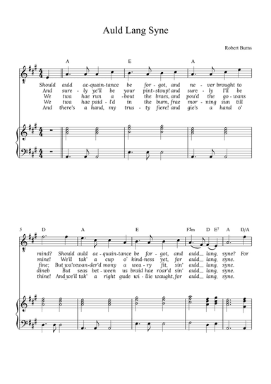 Auld Lang Syne (arr. Alex Nunes Rodrigues)