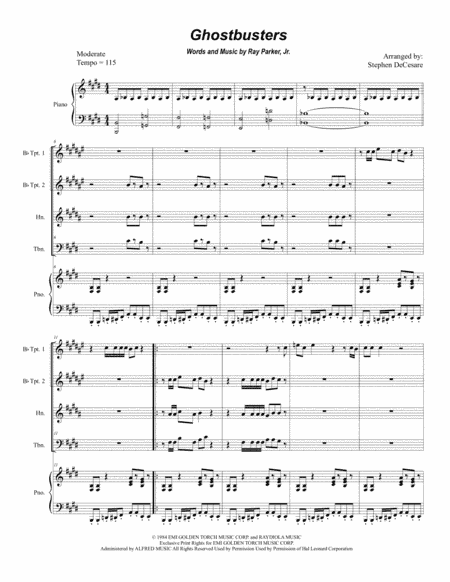 Ghostbusters (arr. Stephen DeCesare)