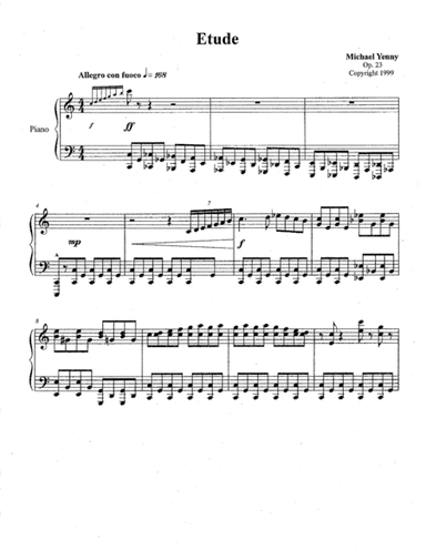 Etude in C major, op. 23