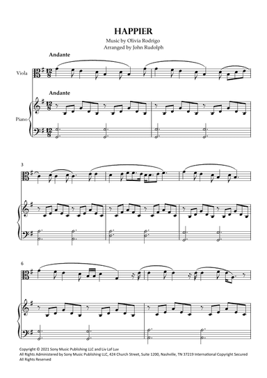 Happier (arr. John Rudolph)