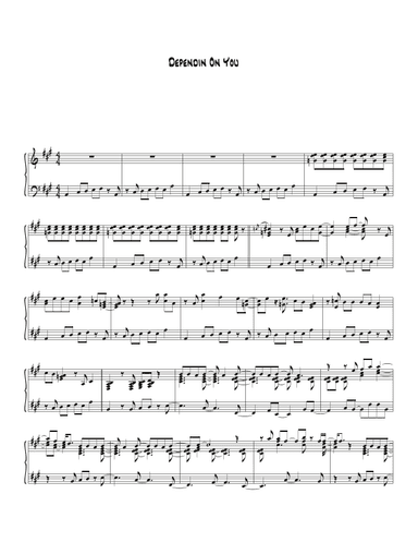 Dependin' On You (arr. Biegler)