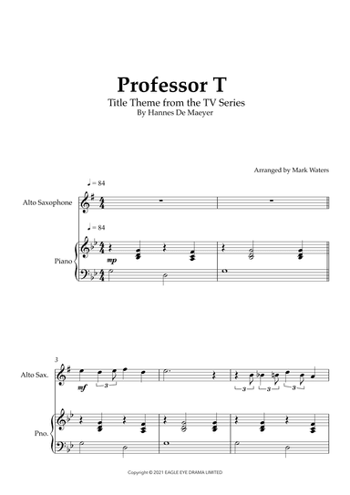 Professor T Uk (titles) (arr. Mark Waters)