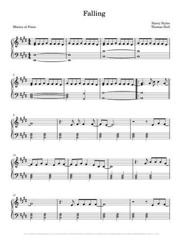 Falling (arr. Música al Piano)