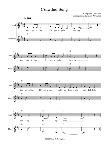 Crawdad Song (arr. Gary Arrington)