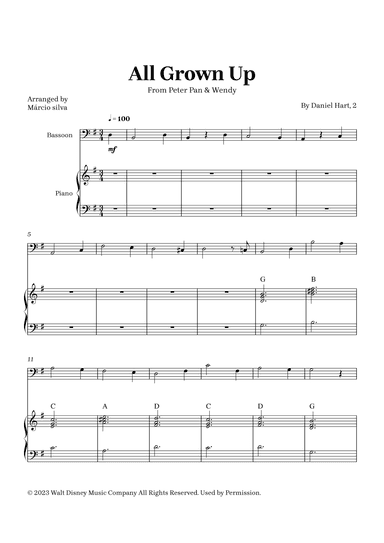 All Grown Up (arr. Márcio Silva)