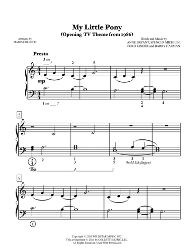 My Little Pony N Friends (arr. Maria Colletti)