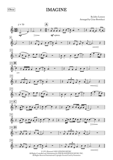 Imagine (arr. ACT Bortolucci)