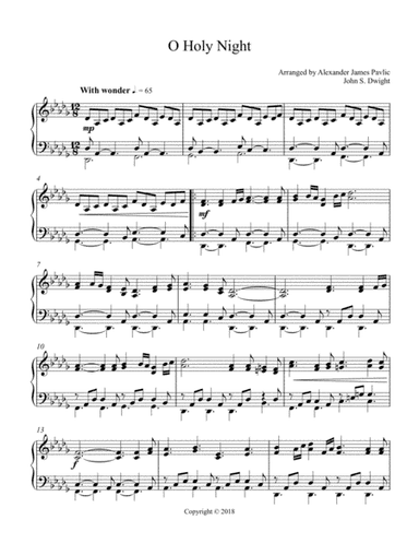 O Holy Night (arr. James Alexander Pavlic)