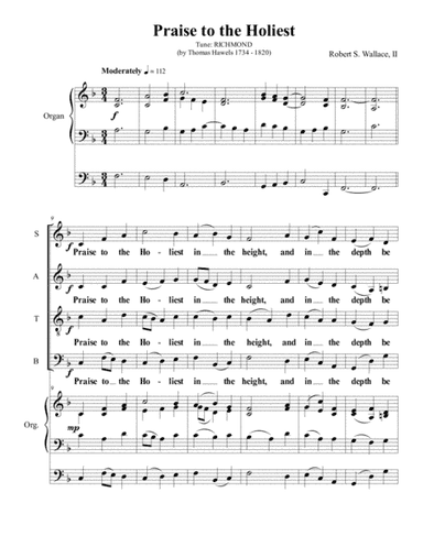 Praise to the Holiest (arr. RobertSWallace2)