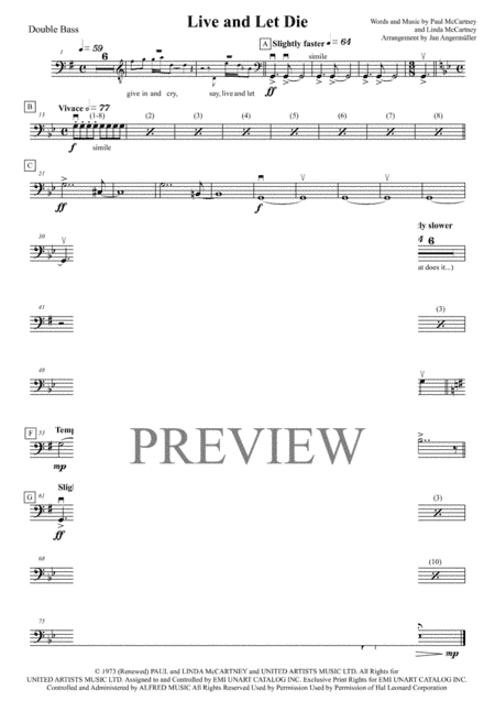 Live And Let Die (arr. Jan Angermüller)