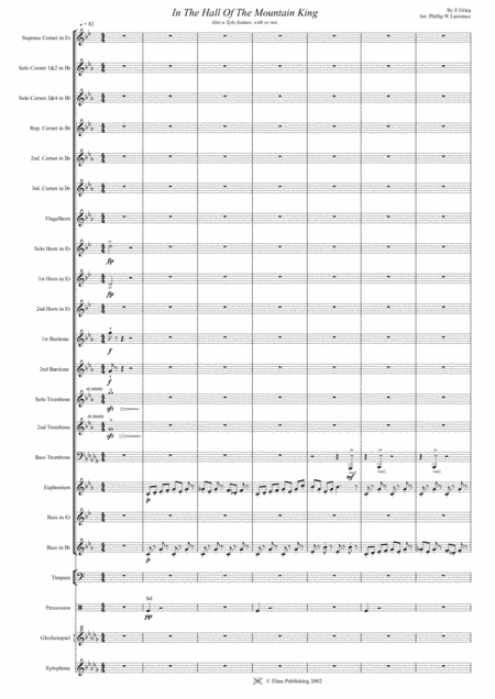 In The Hall Of The Mountain King. Edvard Grieg (arr. Phil Lawrence)