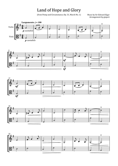 Land of Hope and Glory (from Pomp and Circumstance, Op. 31, March No. 1) (arr. Gispert)