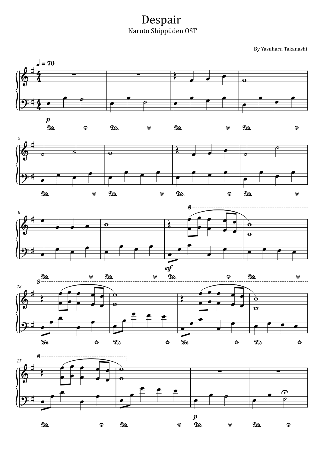 Despair (shitsui) (arr. poon)