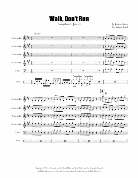 Walk Don't Run (arr. Wayne Land)
