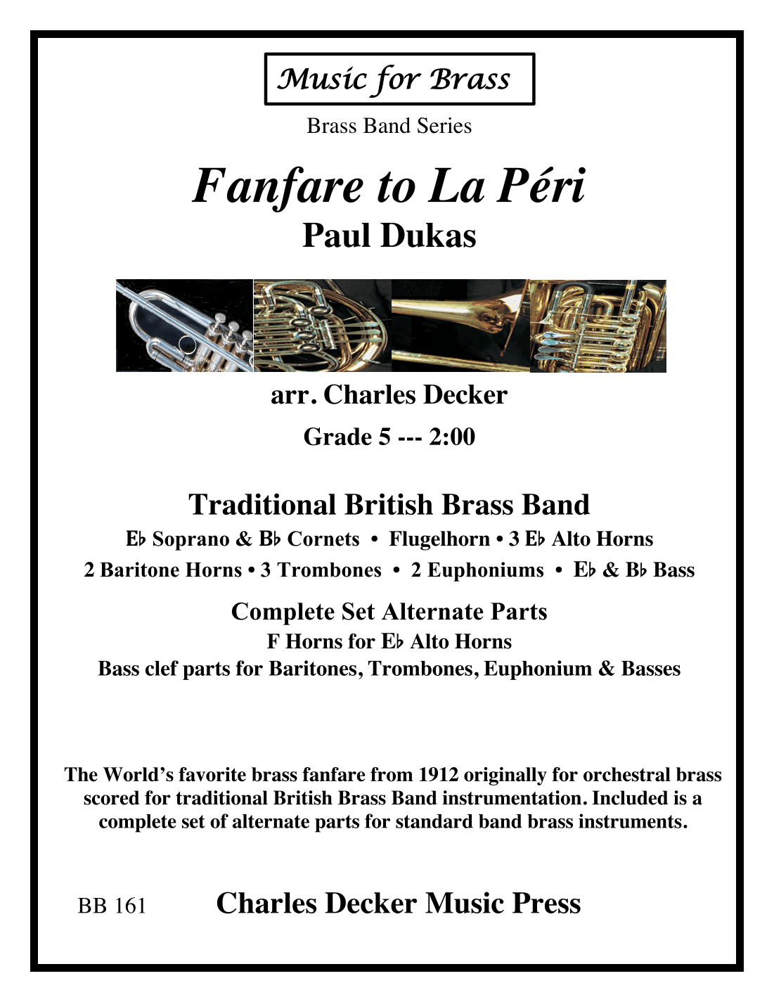 Fanfare to La Peri for Brass Band (arr. Charles Decker)