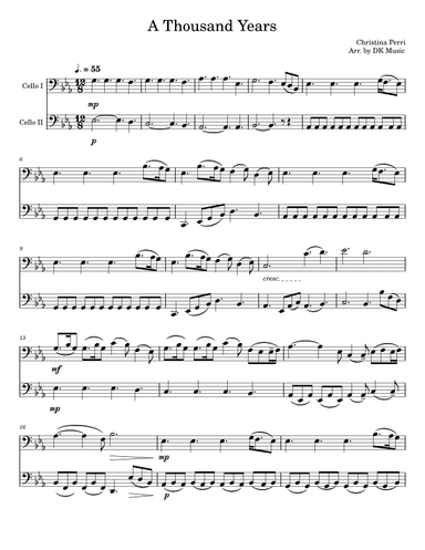 A Thousand Years (arr. DK Music)