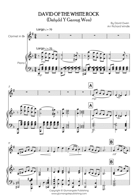 David of the White Rock (arr. Richard Windle)