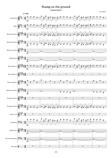 Stamp On The Ground (arr. Scaver)