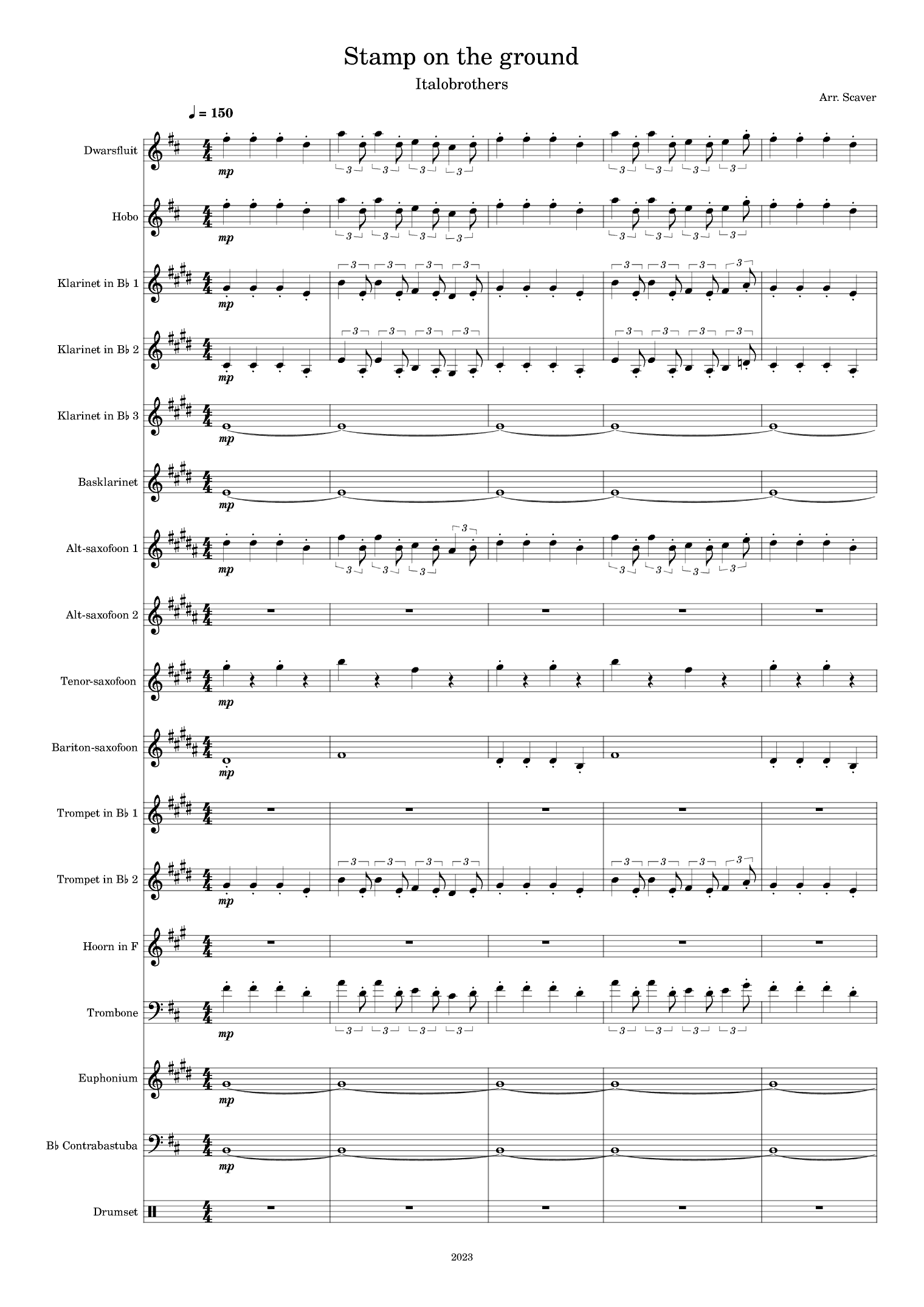 Stamp On The Ground (arr. Scaver)