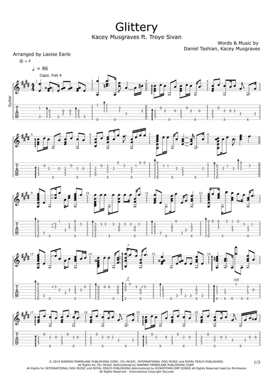 Glittery (arr. Laoise Earle)