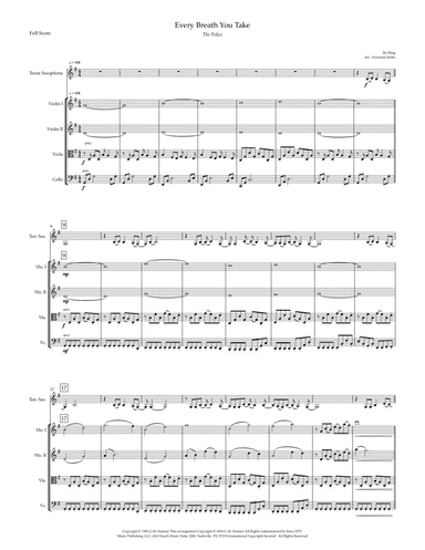 Every Breath You Take (arr. Fernando Britto)