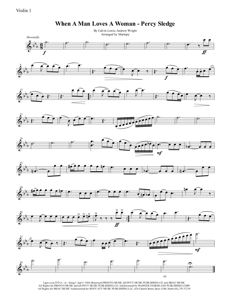 When A Man Loves A Woman (arr. Marmpy)