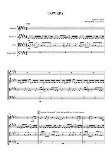 Towers (arr. Alex Talanov)