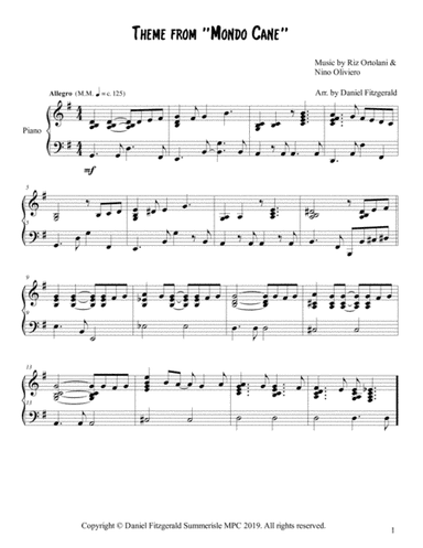Mondo Cane No. 2 (arr. Daniel Fitzgerald)
