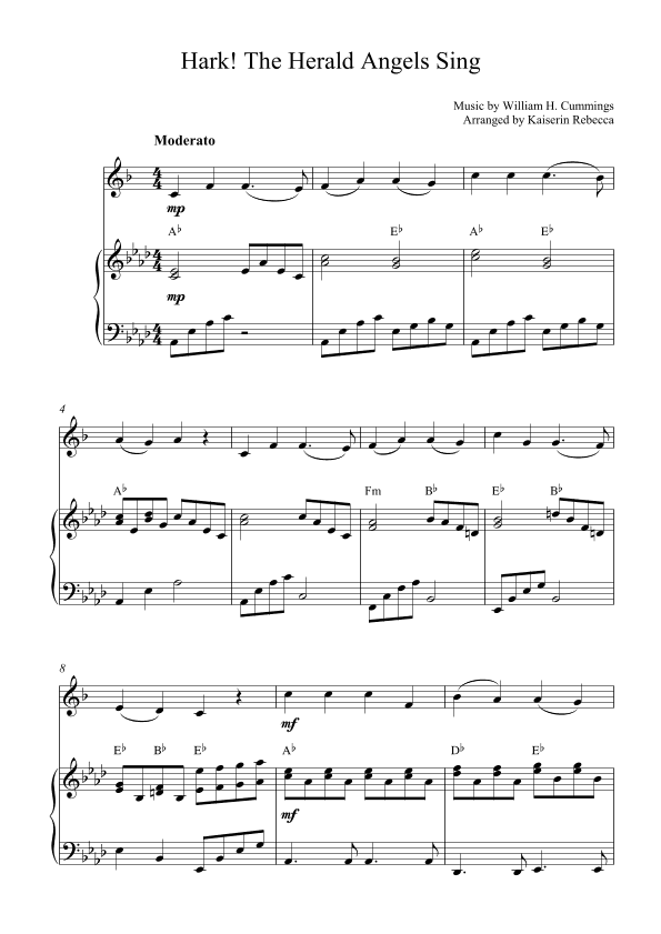 Hark! The Herald Angels Sing (arr. Kaiserin Rebecca)