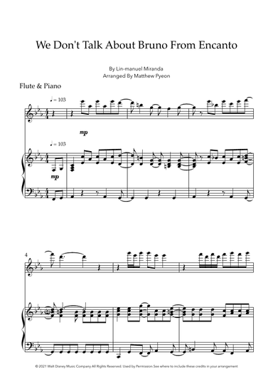We Don't Talk About Bruno (arr. Matthew pyeon)
