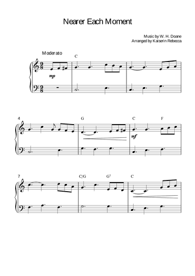 Nearer Each Moment (arr. Kaiserin Rebecca)