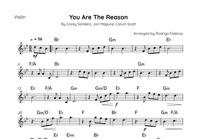 You Are The Reason (arr. Rodrigo Faleiros)