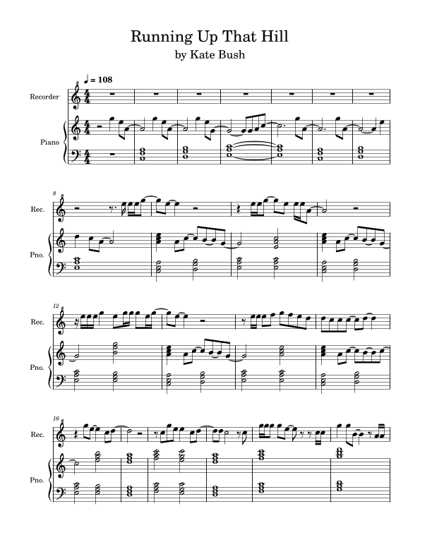 Running Up That Hill (arr. Anya Alston)