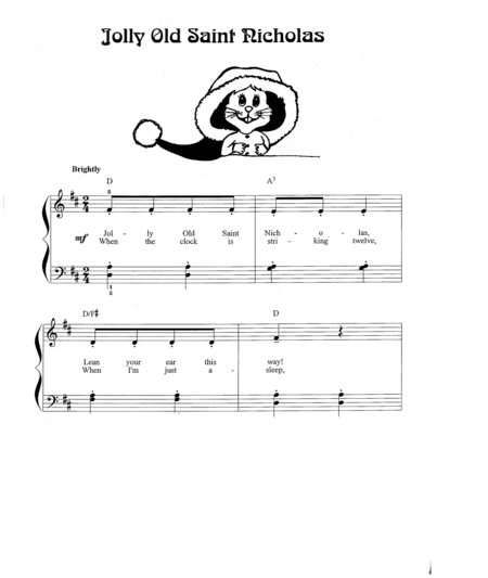 Jolly Old St Nicholas (arr. Sandra Lynch)