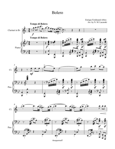 Bolero (arr. Nick Lacanski)