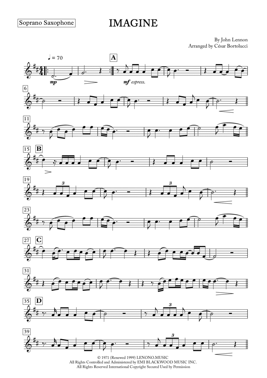 Imagine (arr. ACT Bortolucci)