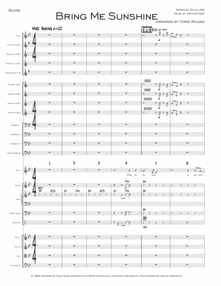 Bring Me Sunshine (arr. Chris Walden)