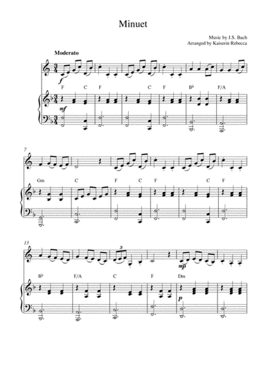 Minuet (in G major) (arr. Kaiserin Rebecca)