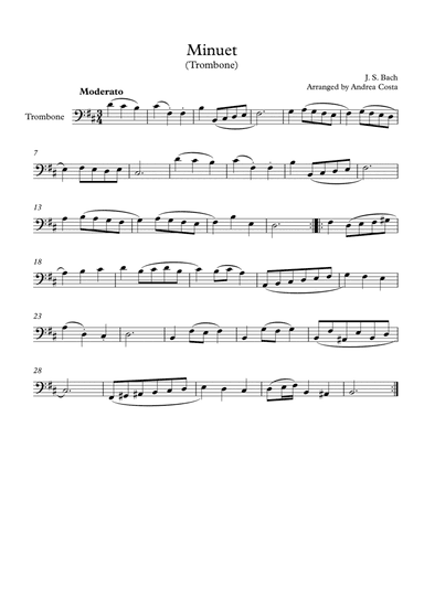Minuet in G Minor (arr. Andrea Costa)