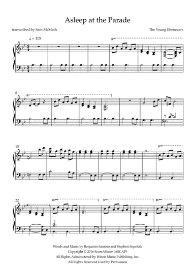 Asleep At The Parade (arr. Samuel McMath)