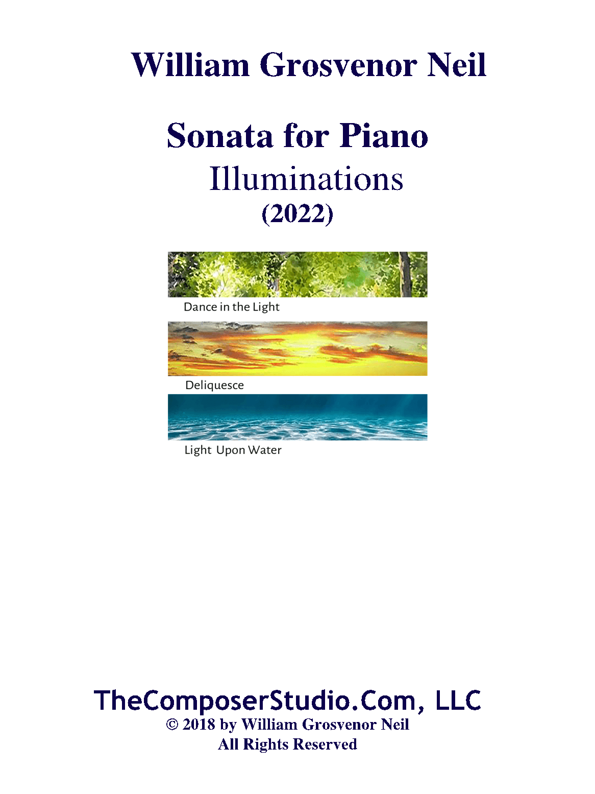 Sonata for Piano:  Illuminations