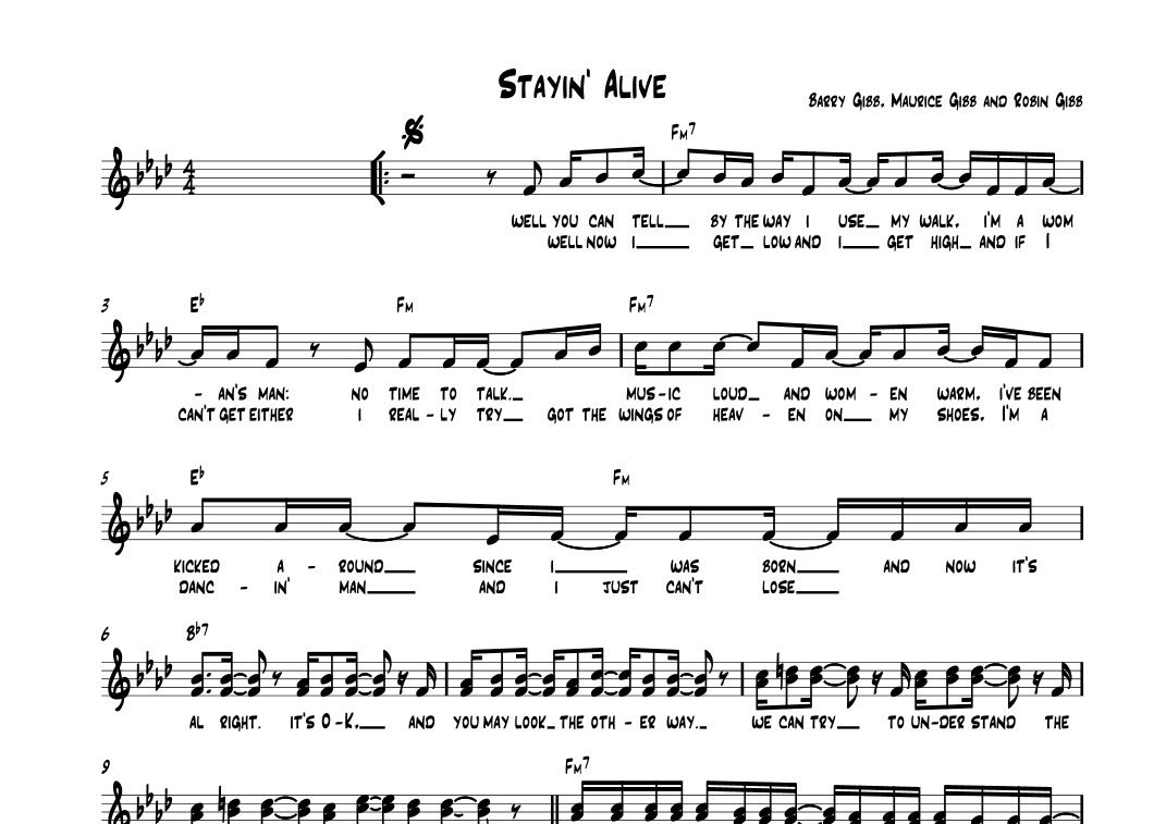 Stayin' Alive (arr. Vicky Jacobs)