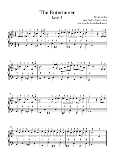 The Entertainer (arr. Pedro Lutterbach)