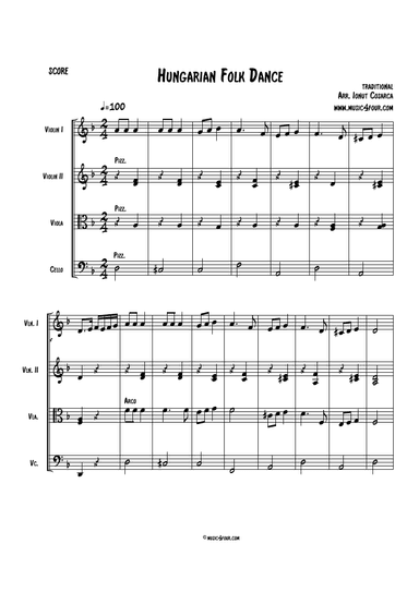 Hungarian Folk Song (arr. Ionut Cosarca)