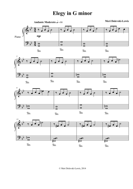 Elegy in G minor