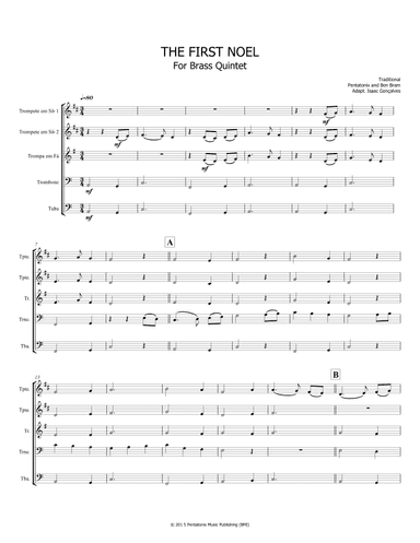 First Noel (arr. Isaac Gonçalves)