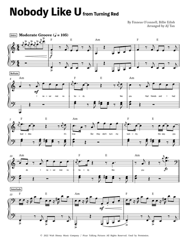 Nobody Like U (arr. AJ Tan)